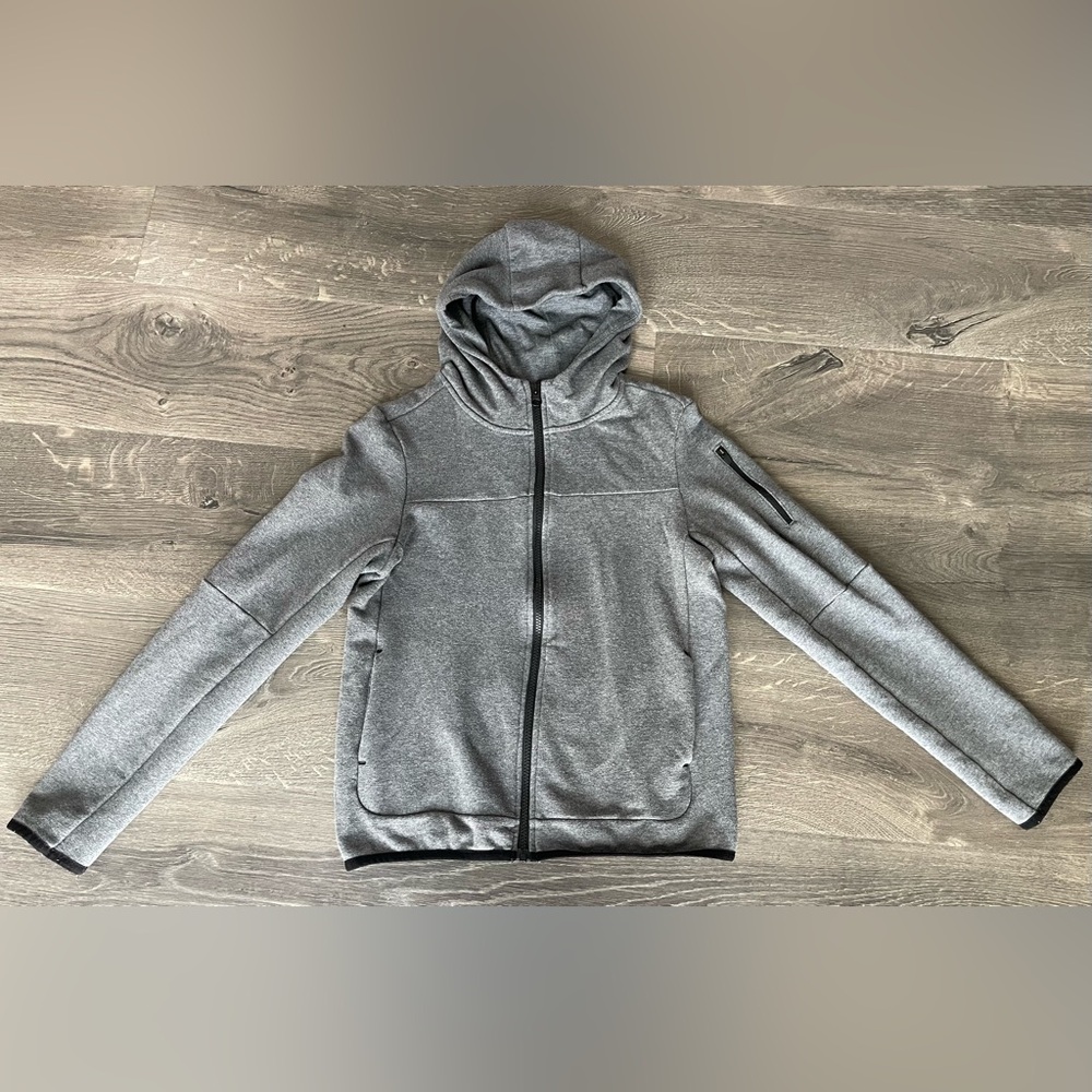 Members Mark Everyday Hoodie Jacket Full Zip With Boys 14/16 Gray